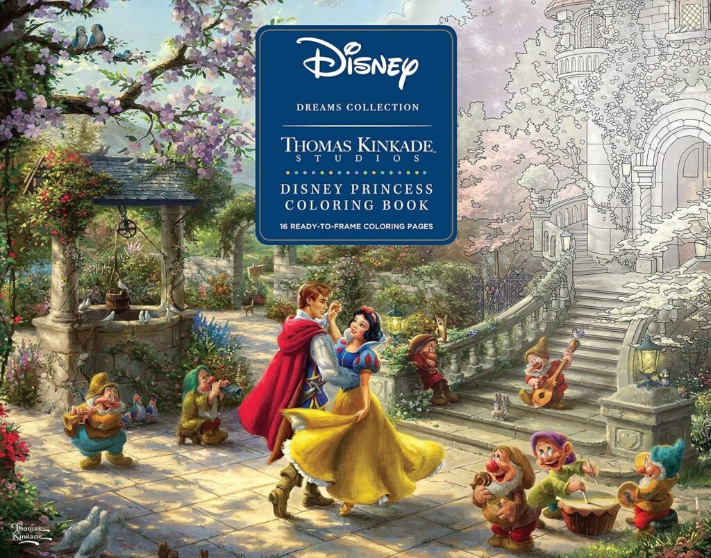 Posters Coloriage Princesses Disney - Thomas Kinkade